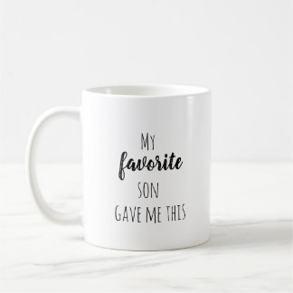 Mug Mon fils préféré m'a donné ce café/thé amusant