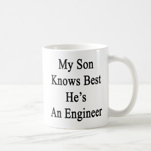 Mug Mon fils sait le meilleur qu'il est un ingénieur