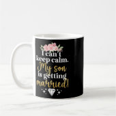 Mug Mon fils se marie, mère du marié, maman (Gauche)