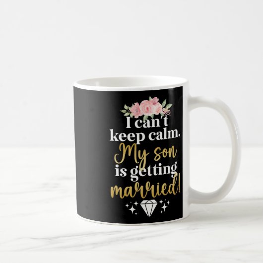 Mug Mon fils se marie, mère du marié, maman (Droite)