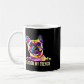 Mug Mon French - Pop Art Fun Frenchie Bouledogue Franç (Gauche)