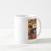 Mug Mon Frenchie arrive avec moi Drôle de voyage Franç (Devant droit)