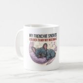 Mug Mon Frenchie Ronfle Plus Fort Que Mon Mari   (Devant gauche)