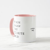 Mug Mon gendre est mon enfant préféré (Devant gauche)