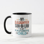 Mug Mon gendre est mon enfant préféré, fille de rempla (Gauche)