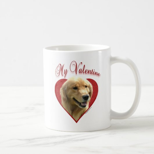 Mug Mon Golden Retriever Valentine (Droite)