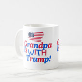 Mug Mon Grand-Père Est Avec Donald Trump (Devant gauche)