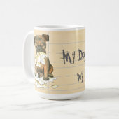 Mug Mon Griffon Bruxelles A Mangé Mes devoirs (Devant gauche)
