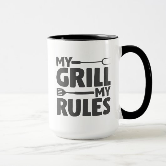 Mug Mon Grill mes règles (Droite)