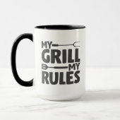 Mug Mon Grill mes règles (Gauche)