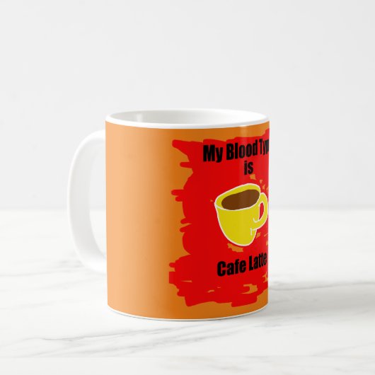 Mug Mon Groupe Est Café Latte (Devant gauche)
