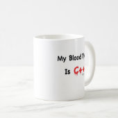 Mug Mon groupe sanguin est c++ (Devant droit)