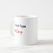 Mug Mon groupe sanguin est c++ (Devant gauche)