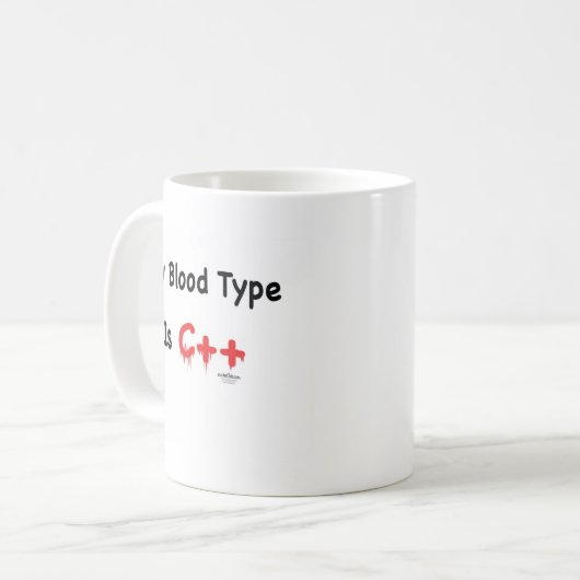 Mug Mon groupe sanguin est c++ (Devant gauche)