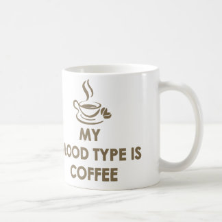 Mug Mon groupe sanguin est café