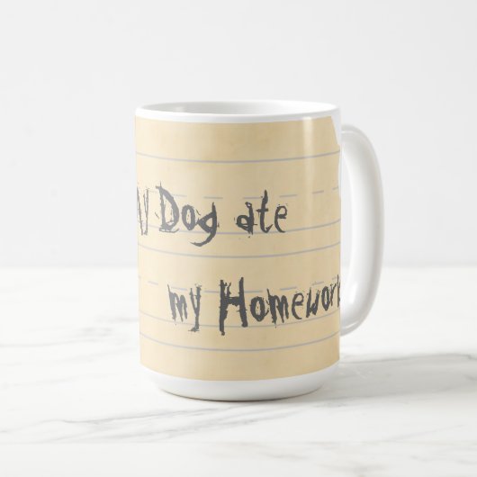 Mug Mon Havanese a mangé mon travail (Devant droit)