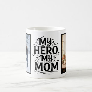 Mug Mon héros ma maman Gras Personnalisé 2 Photo