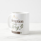 Mug Mon histoire est celle de la rédemption Citation d (Devant gauche)