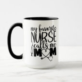 Mug Mon infirmière préférée m'appelle maman - (Gauche)