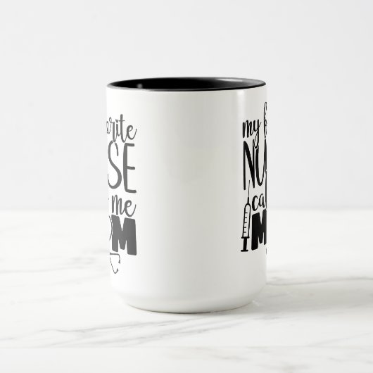 Mug Mon infirmière préférée m'appelle maman - (Centre)