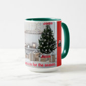 Mug Mon Jésus est la raison de la saison (Devant droit)