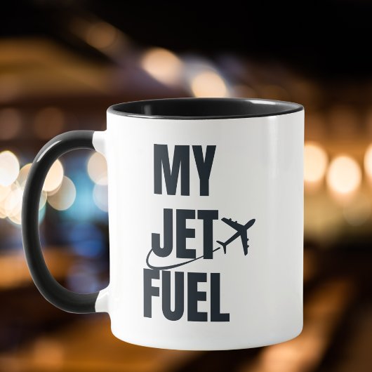 Mug Mon Jet Fuel & Avion, Mari de copain, Drôle