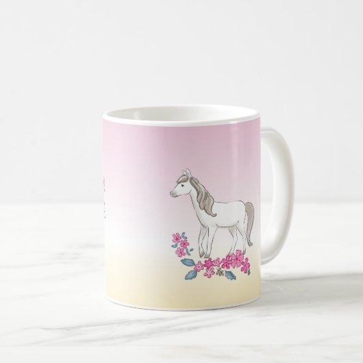 Mug Mon joli cheval (Devant droit)