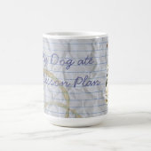 Mug Mon Jouet Fox Terrier Ate mon plan de leçon (Centre)