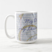Mug Mon Jouet Fox Terrier Ate mon plan de leçon (Gauche)