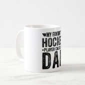 Mug Mon Joueur De Hockey Favori M'Appelle Papa (Devant gauche)
