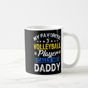 Mug Mon joueur de volley-ball préféré m'appelle Papa