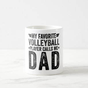 Mug Mon Joueur De Volley-Ball Préféré M'appelle Papa