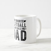 Mug Mon Joueur favori de softball m'appelle Papa (Devant droit)