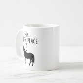 Mug Mon Joyeux Lieu Cheval Lover Cadeaux Équitation (Devant gauche)