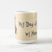 Mug Mon laboratoire de chocolat a mangé mes devoirs (Centre)