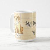 Mug Mon laboratoire jaune a mangé mes devoirs (Devant gauche)