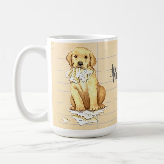 Mug Mon laboratoire jaune a mangé mes devoirs (Gauche)