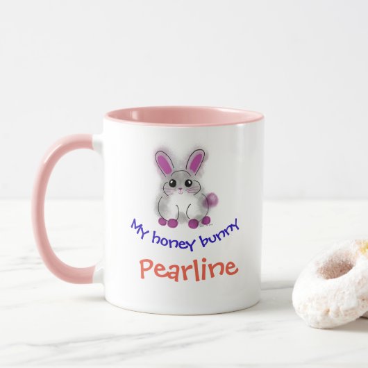 Mug Mon lapin de miel (Avec donut)