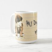 Mug Mon Leonberger a mangé mon travail (Devant gauche)