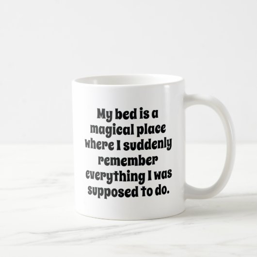 Mug Mon Lit Est Un Endroit Magique (Droite)