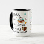 Mug Mon livre Dustin Stevens et moi avons un moment (Devant gauche)