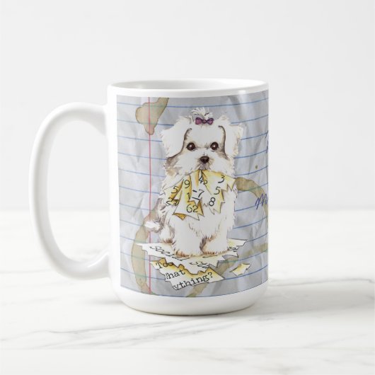 Mug Mon Maltais mange mon plan de leçon (Gauche)