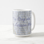 Mug Mon Mastiff a mangé mon plan de leçon (Devant droit)