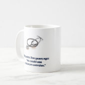 Mug Mon médecin a dit plus d'exercice Drôle Runner (Devant gauche)