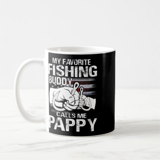 Mug Mon meilleur compagnon de pêche m'appelle Pappy (Gauche)