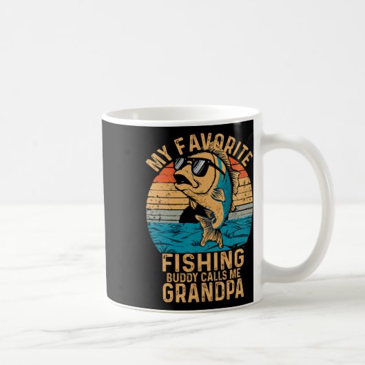 Mug Mon meilleur compagnon de pêche m'appelle Papy Drô (Droite)