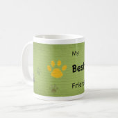 Mug Mon meilleur Empreinte de patte Graffiti (Devant gauche)
