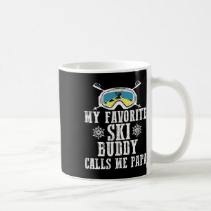Mug Mon meilleur pote de ski m'appelle Papa Drôle Mont