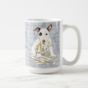 Mug Mon miniature Bull Terrier Ate mon plan de leçon