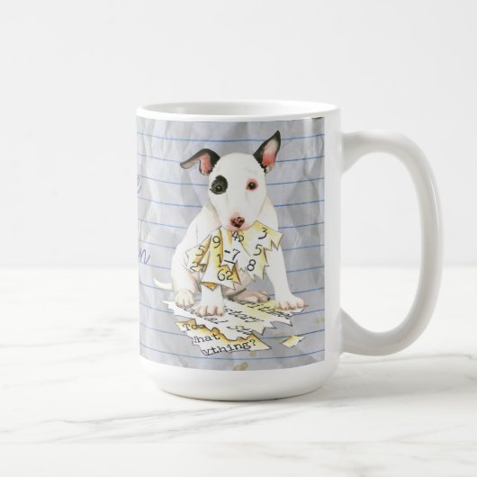 Mug Mon miniature Bull Terrier Ate mon plan de leçon (Droite)